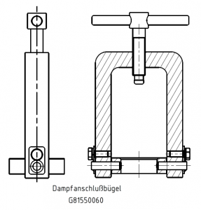 G81550037 Dampfanschlussbügel KZ