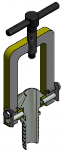 G81550037 Dampfanschlussbügel mit Konustülle 3D