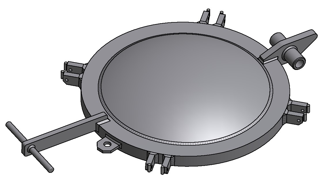 G81300132 4K Domdeckel gewölbt DN500 3D