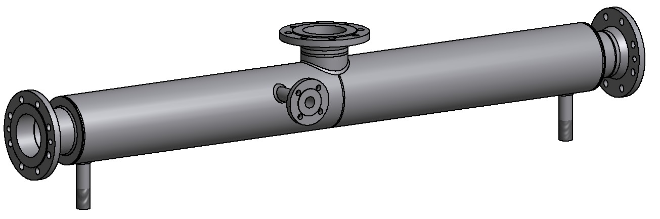 G81580060 T-Stück DN100 mit HM 3D